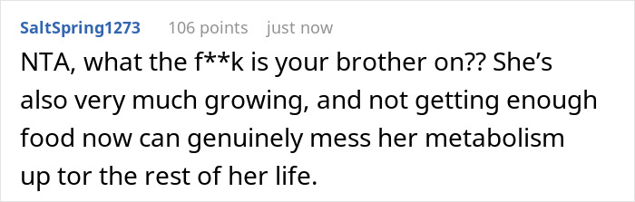 Woman Secretly Buys Niece Food After Brother&rsquo;s Sexist And Fatphobic Comment, He Loses It