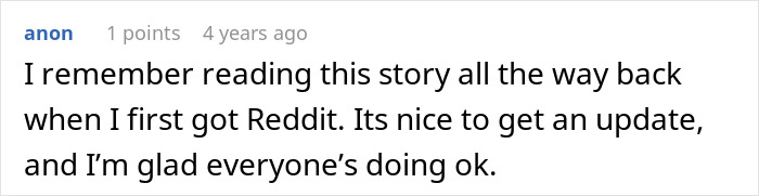 Comment reflecting on story update of cult escapees