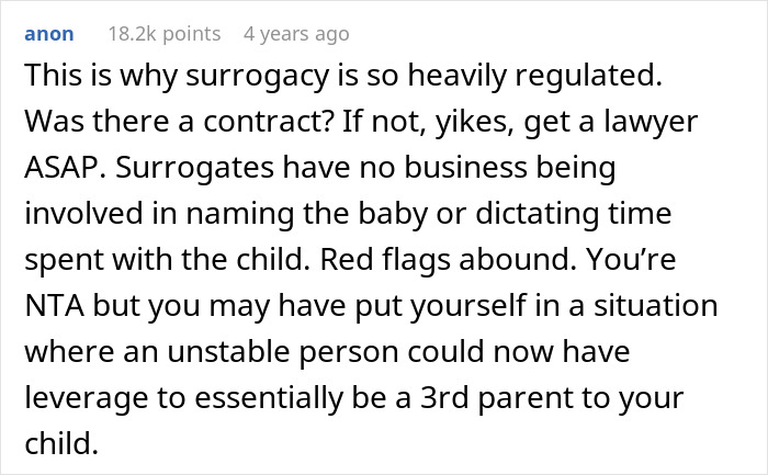 Comment discussing surrogacy regulation and legal advice importance Comment discussing surrogacy regulation and legal advice importance
