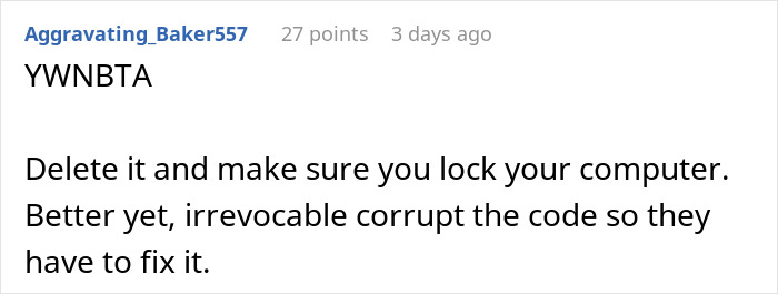 Comment suggesting partial deletion and calling out fraud