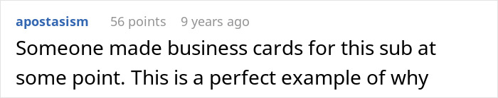 Comment on business cards for subreddit related to wedding cake obsession Comment on business cards for subreddit related to wedding cake obsession