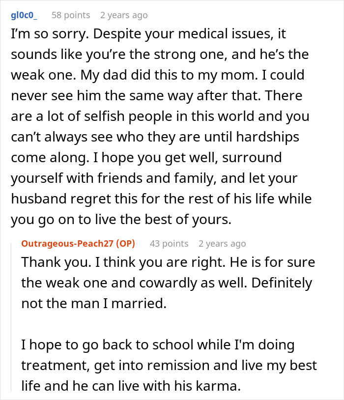 Supportive comment on cancer battle highlighting strength and survival Supportive comment on cancer battle highlighting strength and survival