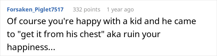 Comment about ex-partner ruining happiness after 10-year relationship