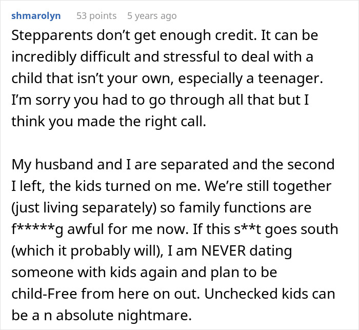 Stepparent discusses stress of handling teenagers not their own