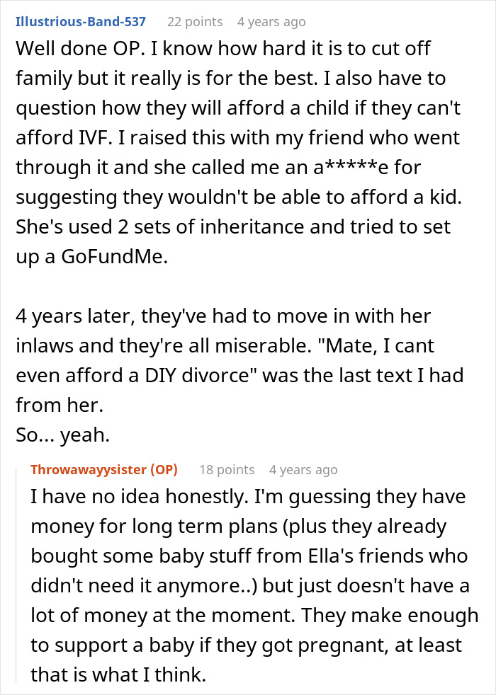Woman Surprises Sis With Money For Her IVF Treatment, Called Selfish For Not Giving Her More
