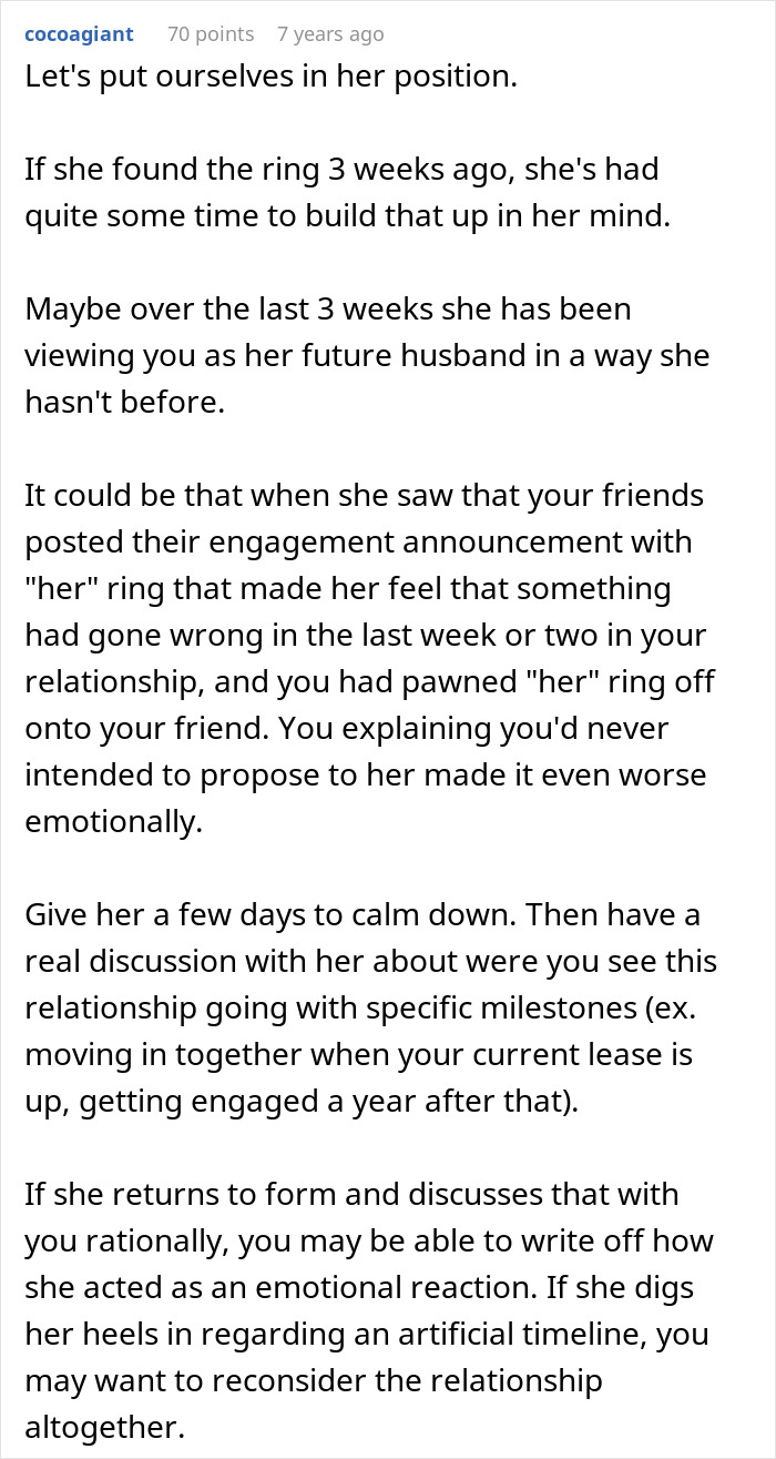 Perspective on emotional reaction after finding engagement ring Perspective on emotional reaction after finding engagement ring