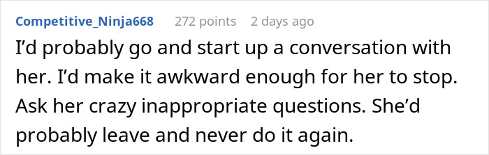 Suggestion to confront mistress with awkward questions to make her stop appearing