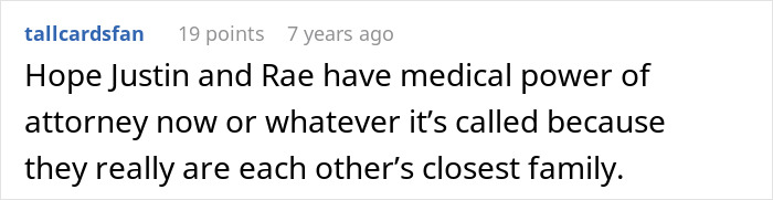 Comment hoping for medical power of attorney between cult family members