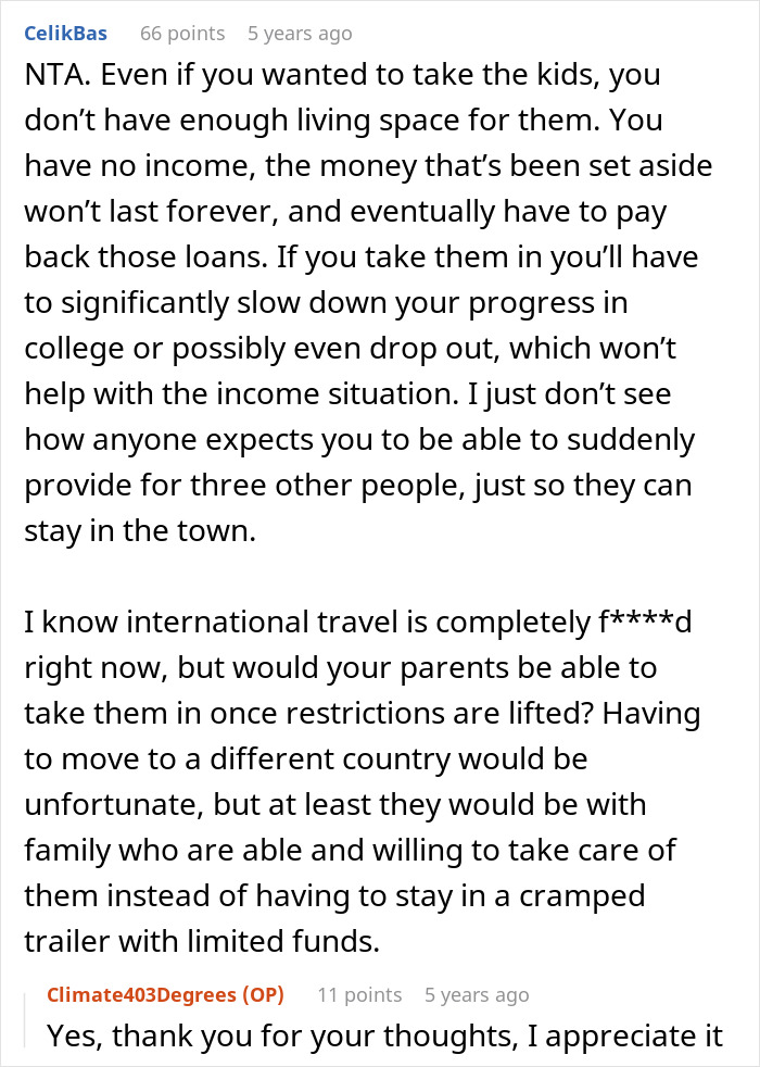 Reddit discussion on financial struggles affecting ability to care for kids in family conflict Reddit discussion on financial struggles affecting ability to care for kids in family conflict