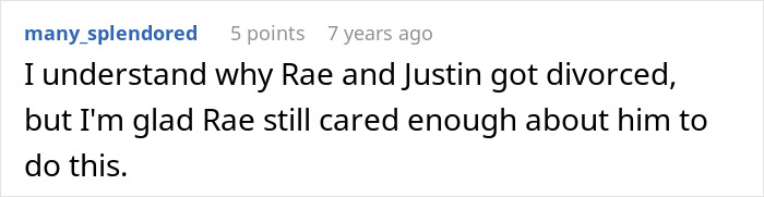 User comment about personal impact in cult family story