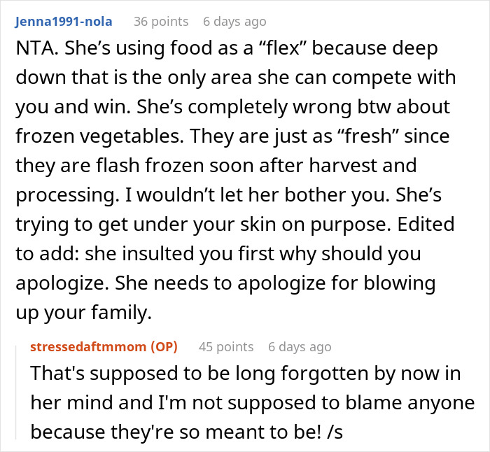 Guy's Mistress-Turned-Wife Keeps Insulting His Ex's Frozen Food, Whines As She Brutally Snubs Her Guy's Mistress-Turned-Wife Keeps Insulting His Ex's Frozen Food, Whines As She Brutally Snubs Her