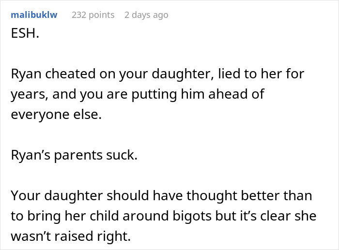 Mom Disgusted With Daughter For Taking Kid To Ex's Bigoted Fam, Rats Her Out To Ex ASAP