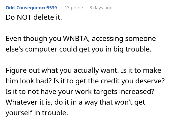 Advice on handling coworker computer access and avoiding trouble at work automation