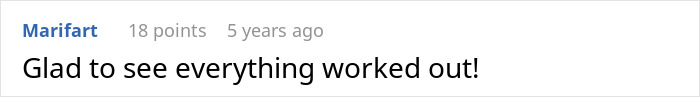 Comment expressing happiness that everything worked out in adoption story Comment expressing happiness that everything worked out in adoption story