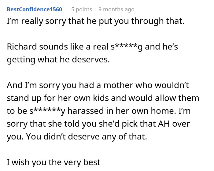 Supportive comment on justice served to greedy individual over inheritance Supportive comment on justice served to greedy individual over inheritance