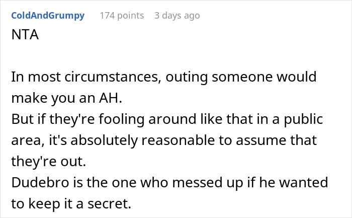 Comment on outing and keeping sexuality secret at gym Comment on outing and keeping sexuality secret at gym