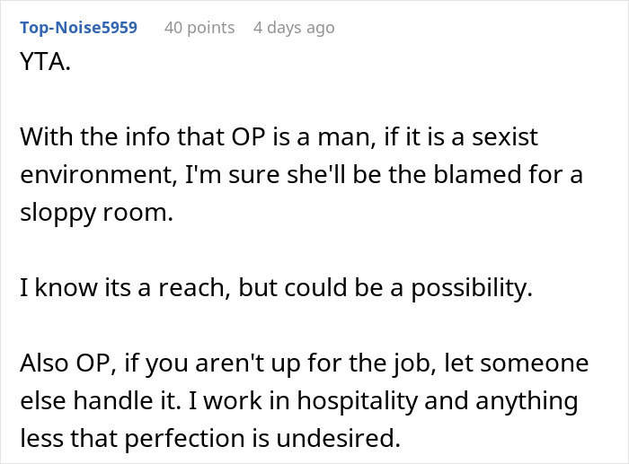 Cruel BIL Lashes Out At Perfectionist SIL For Criticizing His Work, Says She'll Traumatize Her Kid