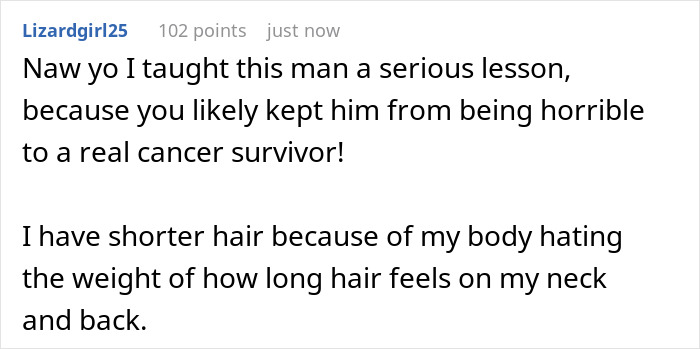 Rude Guy Faces Karma After Calling Short-Haired Woman Gay, She Makes Him Think She Had Cancer