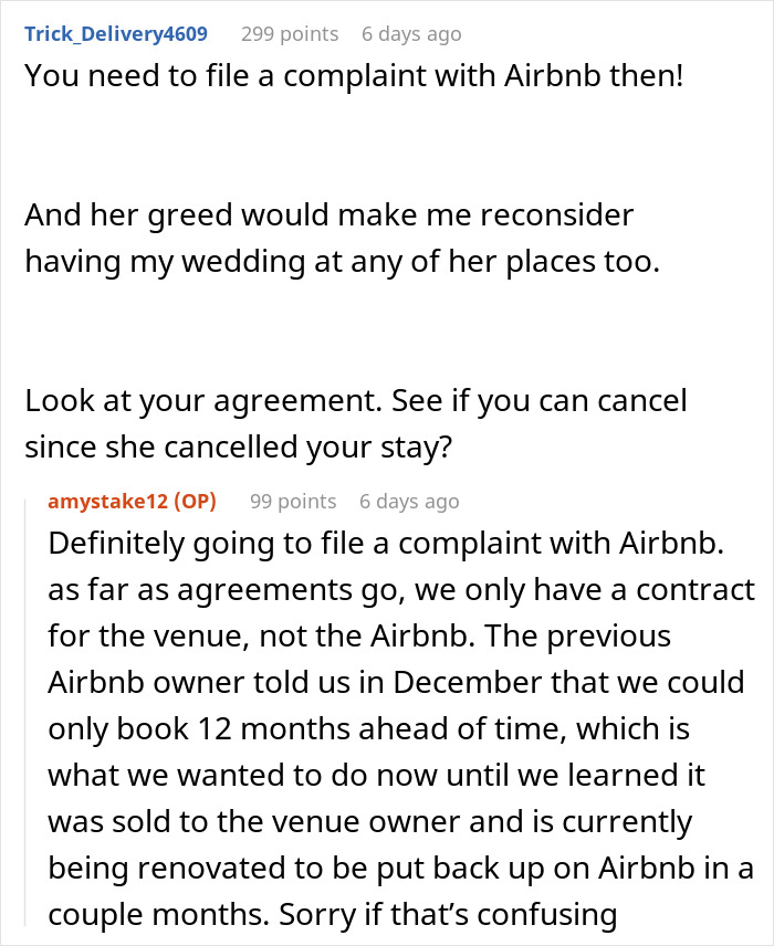 “Wonder Why The Economy Is So Bad?” Bride Refuses To Go Into Debt Because Of Airbnb Owner’s Greed “Wonder Why The Economy Is So Bad?” Bride Refuses To Go Into Debt Because Of Airbnb Owner’s Greed
