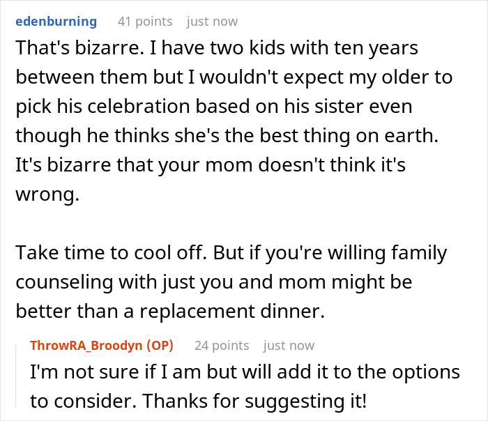 Mom Turns Son’s 18th B-Day Dinner Into Stepdaughter’s Fantasy Night, Fed-up Teen Finally Moves Out Mom Turns Son’s 18th B-Day Dinner Into Stepdaughter’s Fantasy Night, Fed-up Teen Finally Moves Out