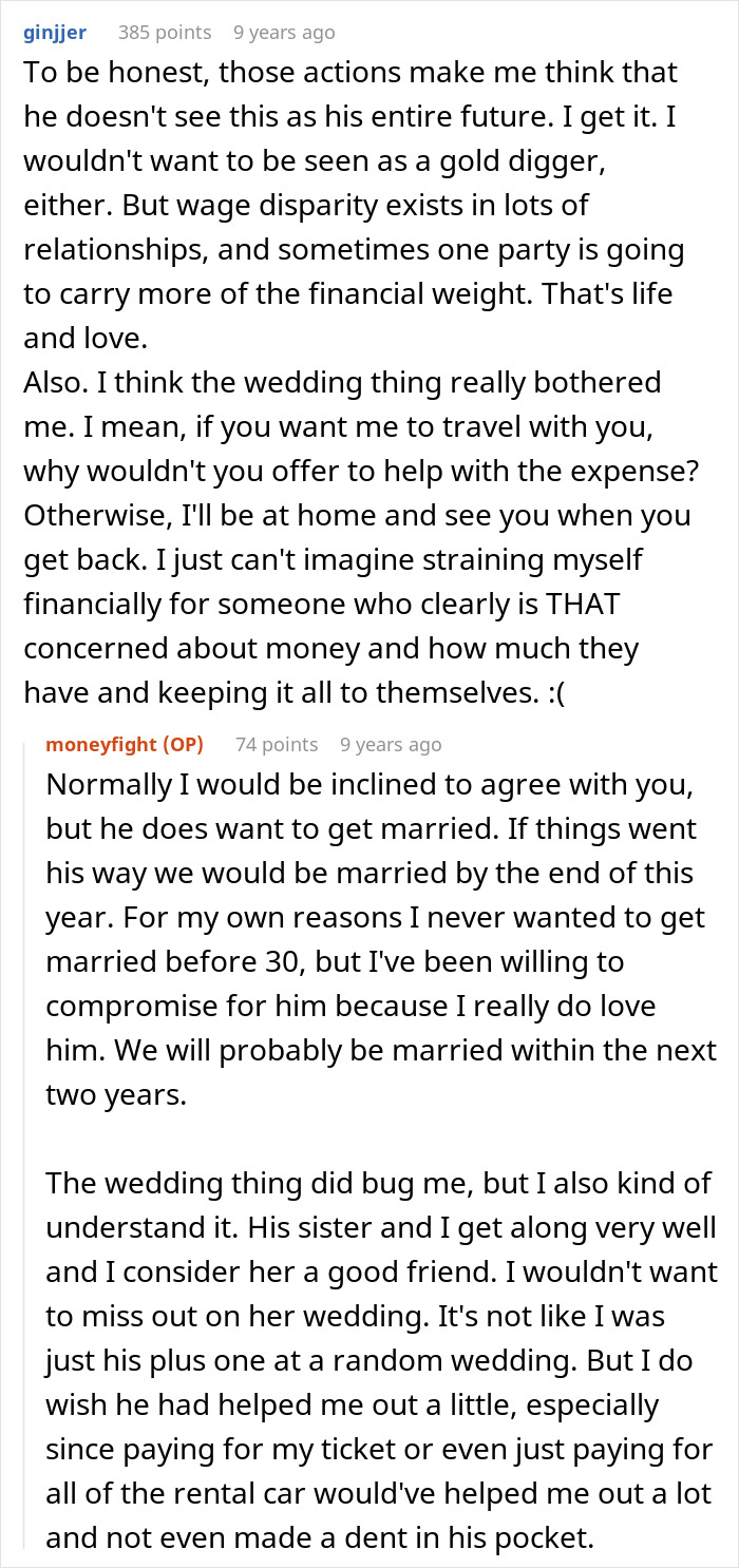 Online discussion about wage disparity and marriage in wealthy relationship Online discussion about wage disparity and marriage in wealthy relationship