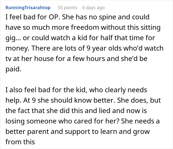 9YO Hurts Babysitter's Fish And Mom Dismisses It, Babysitter Cuts Her Off And Suggests Therapy