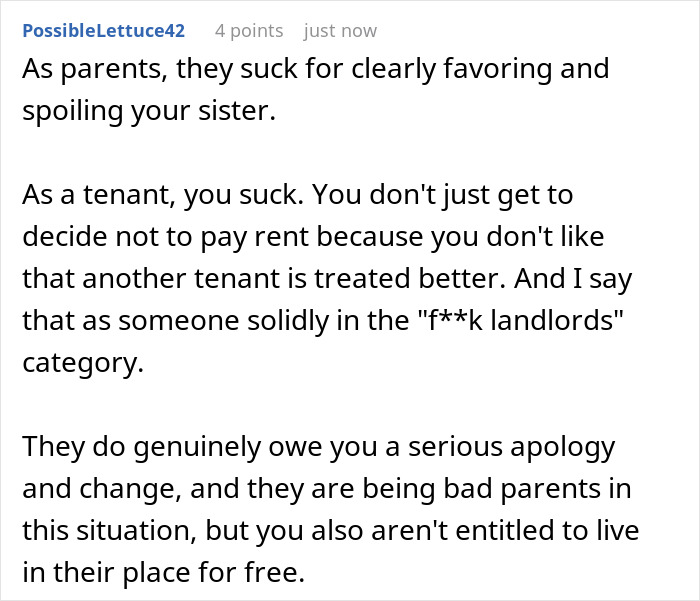 Parents Only Ask One Of Their Kids For Rent, Can’t Believe The Reaction: "Not My Problem To Solve" Parents Only Ask One Of Their Kids For Rent, Can’t Believe The Reaction: "Not My Problem To Solve"