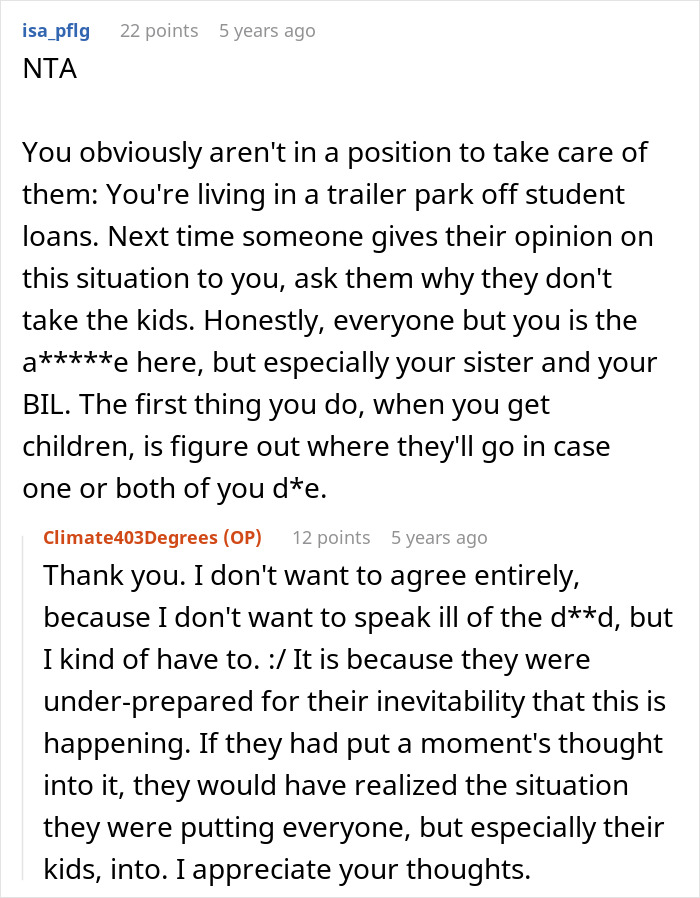 Opinion on 23YO's inability to care for children due to financial and living situation Opinion on 23YO's inability to care for children due to financial and living situation