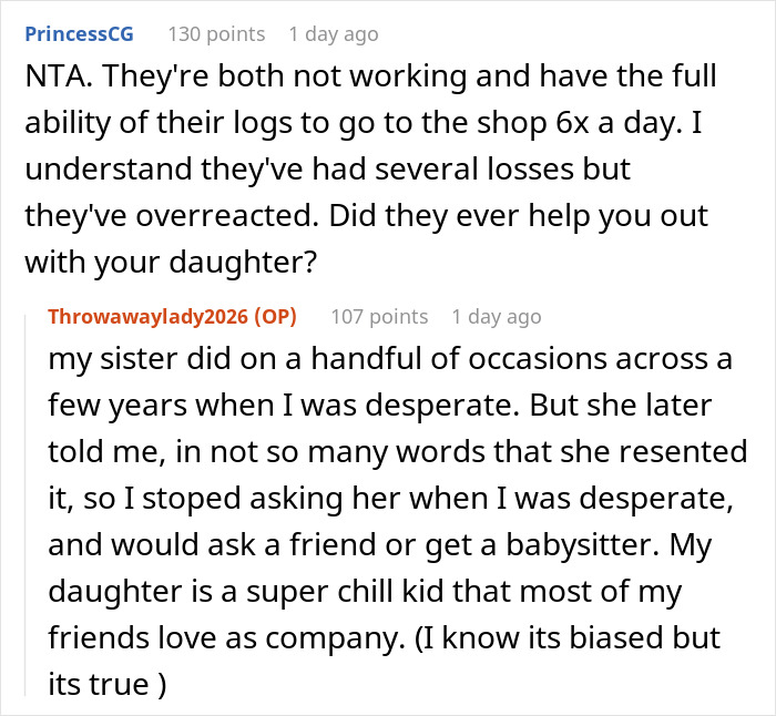 Comment highlights sister's lack of support amid dog attack and childcare feud Comment highlights sister's lack of support amid dog attack and childcare feud