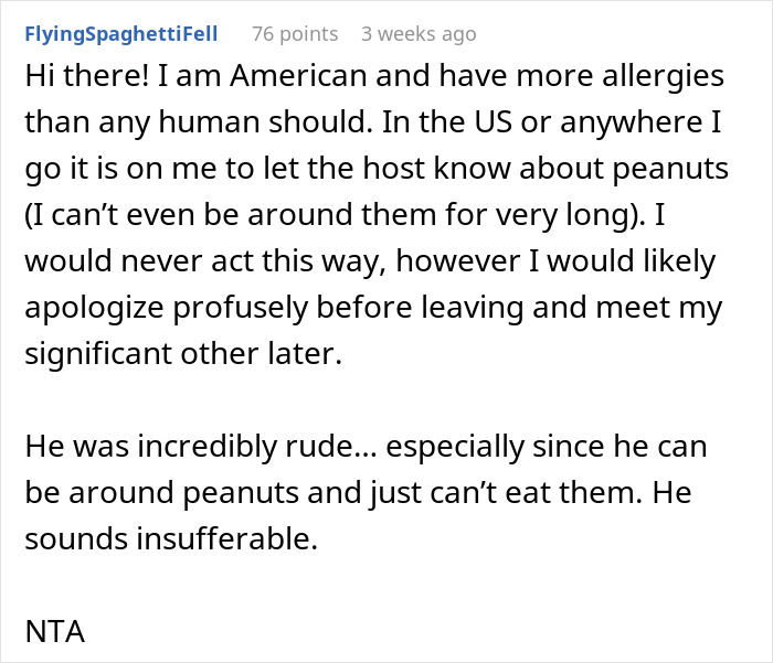 Potluck Dinner Gets Awkward After Dude Gets Mad Nobody Knew About His Food Allergy