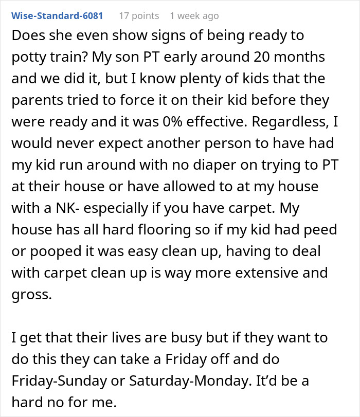 Entitled Parents Want Nanny To Potty Train Their Toddler By Letting Them Stay Diaper-Free In Her Home