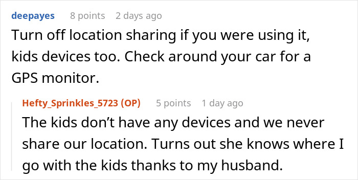 Advice to turn off location sharing and check for GPS tracking devices