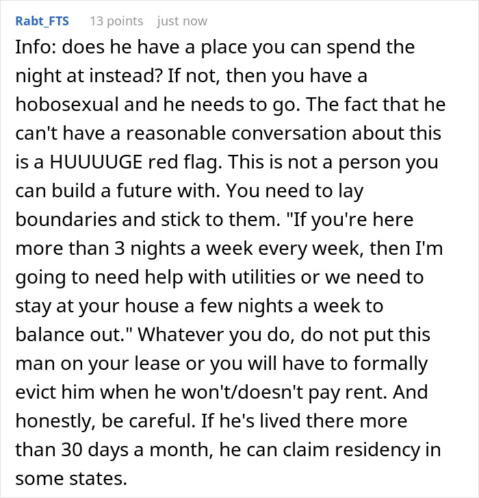 Guy Is Baffled After Girlfriend Calls Him Out On His Strange Behavior: "You Basically Live In My Apartment" Guy Is Baffled After Girlfriend Calls Him Out On His Strange Behavior: "You Basically Live In My Apartment"