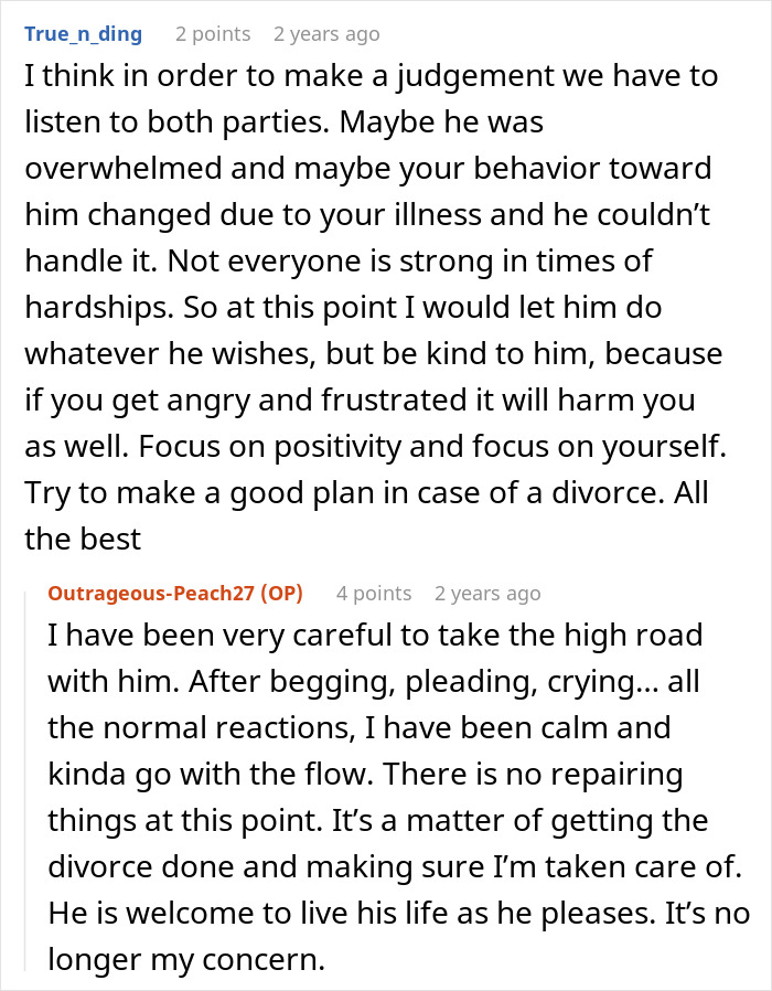 Supportive comment on cancer battle and marital struggles advice on handling illness and partner Supportive comment on cancer battle and marital struggles advice on handling illness and partner