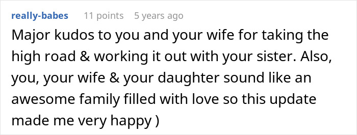 Comment applauding family love in adoption and fertility issues story Comment applauding family love in adoption and fertility issues story