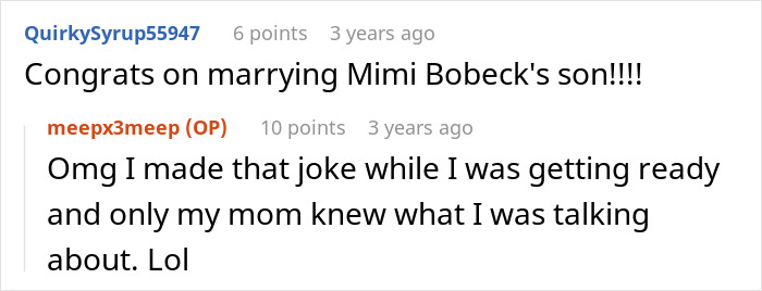 Bride shocked seeing mother-in-law in purple at pink black themed wedding Bride shocked seeing mother-in-law in purple at pink black themed wedding