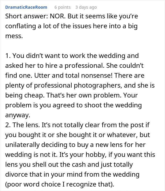 Bride Furious Sibling Refuses To Give Her $500 Wedding Gift After Agreeing To Work For Her For Free