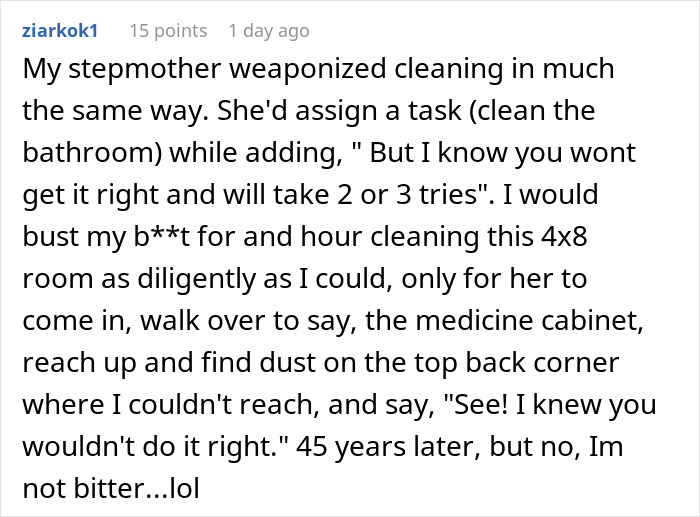 Kids tired of moms endless cleaning criticism share personal stepmother cleaning story Kids tired of moms endless cleaning criticism share personal stepmother cleaning story