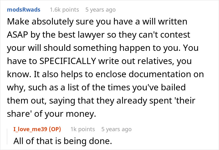 Advice on writing a will to protect money from demanding parents Advice on writing a will to protect money from demanding parents