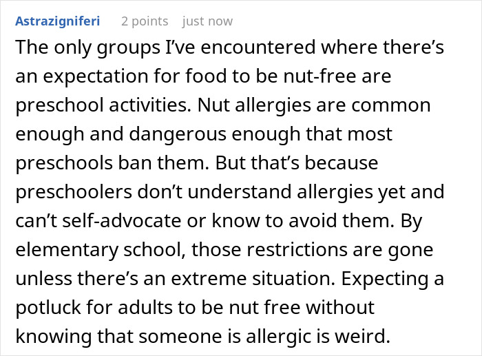 Potluck Dinner Gets Awkward After Dude Gets Mad Nobody Knew About His Food Allergy