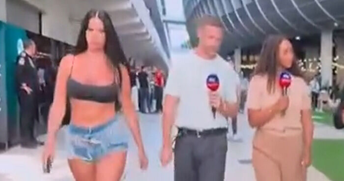 World Cup Fan Goes Viral After Capturing Formula 1 Cameraman’s Attention