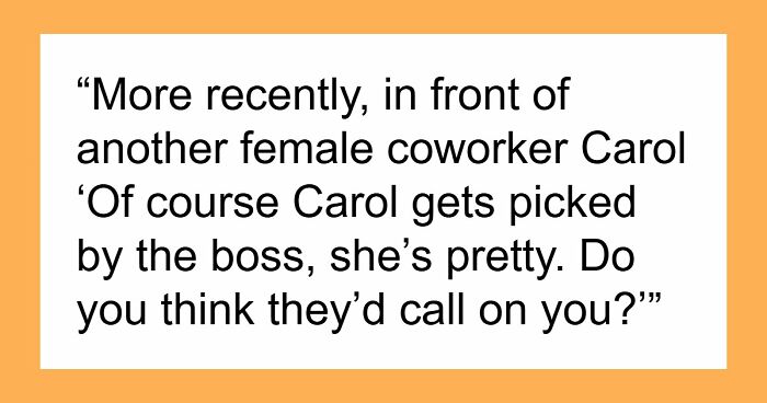 Woman Considers Male Colleague To Be Nice To Her, Then Realizes He Is Always Calling Her Ugly