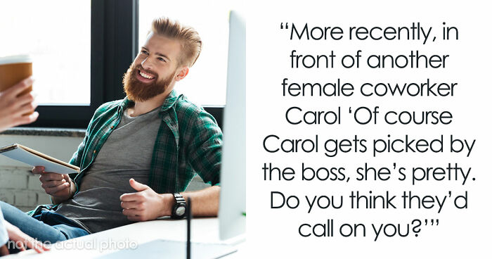 Woman Considers Male Colleague To Be Nice To Her, Then Realizes He Is Always Calling Her Ugly
