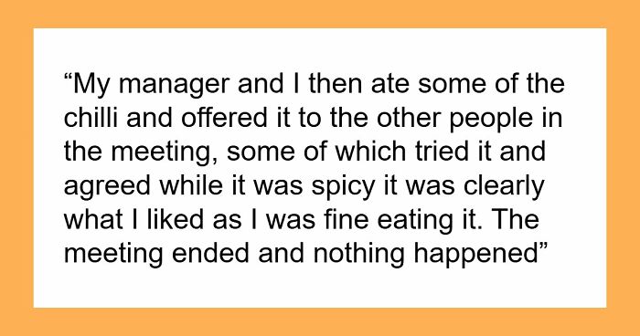 Lunch Thief Gets Sick After Eating Coworker’s Ghost Pepper Meal, HR Meeting Takes A Wild Turn
