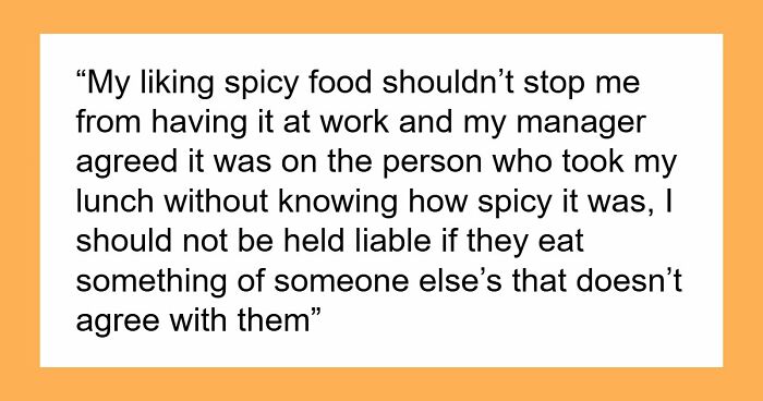 Office Food Thief Steals Ghost Pepper Chili And Runs To HR, Accidentally Speeds Up Their Own Firing
