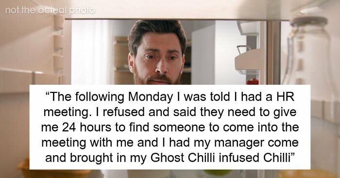 Office Food Thief Steals Ghost Pepper Chili And Runs To HR, Accidentally Speeds Up Their Own Firing