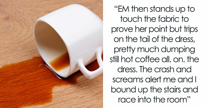 Entitled Mom Ignores Bridal Shop Rules, Dumps Coffee On A $2K Dress And Ends The Day In Handcuffs