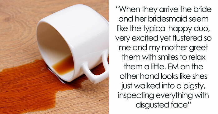 Entitled Mom Ignores Bridal Shop Rules, Dumps Coffee On A $2K Dress And Ends The Day In Handcuffs