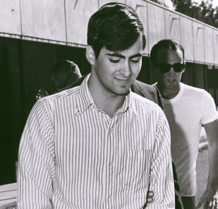 Black and white image of a young man, associated with dark Wikipedia rabbit holes
