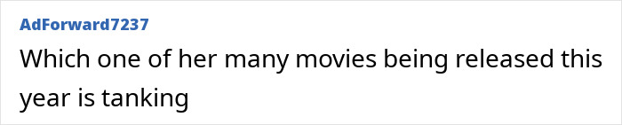 User comment about Anne Hathaway movies releasing this year